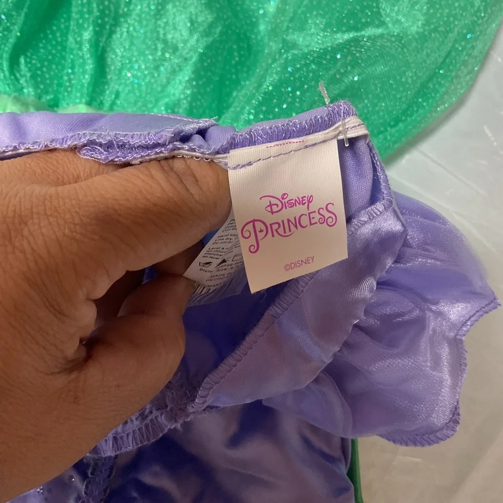Disney Purple and Green Mermaid Dress Costume - Picture 6 of 7